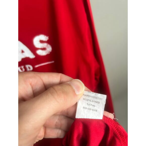 HEB Texas Red Long Sleeve Shirt Comfort Casual Work Sz L - Picture 16 of 16